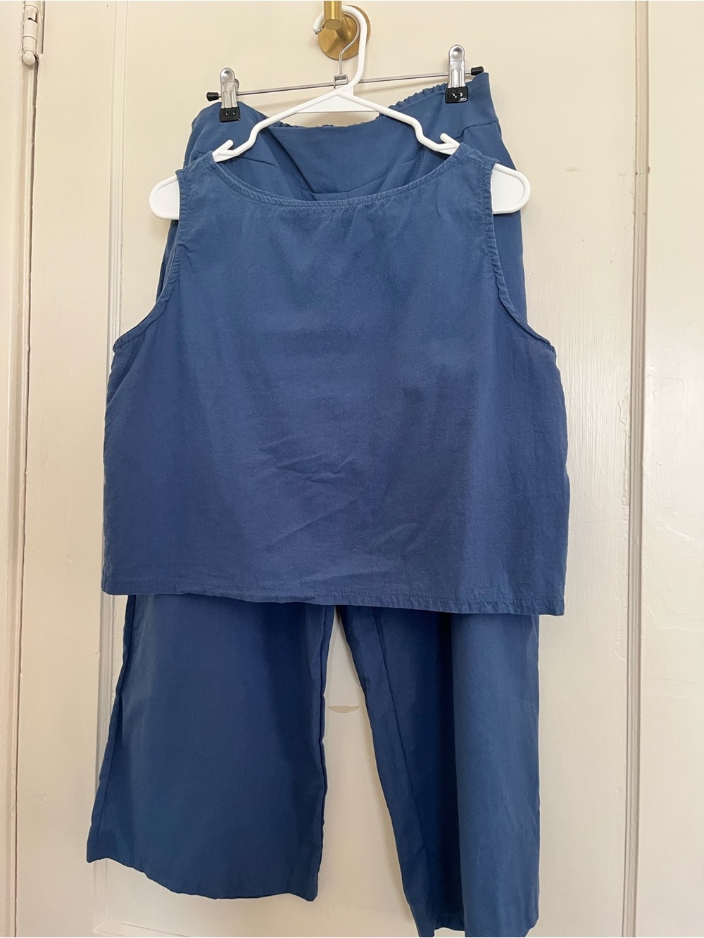 Boutique Navy Two-Piece Tank & Wide-Leg Set